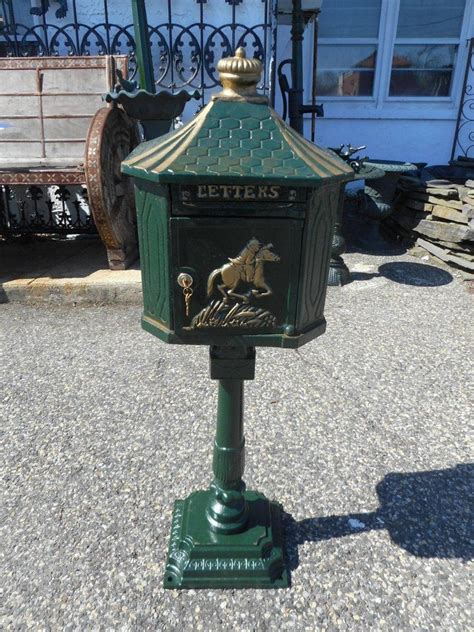 freestanding cast iron mailbox